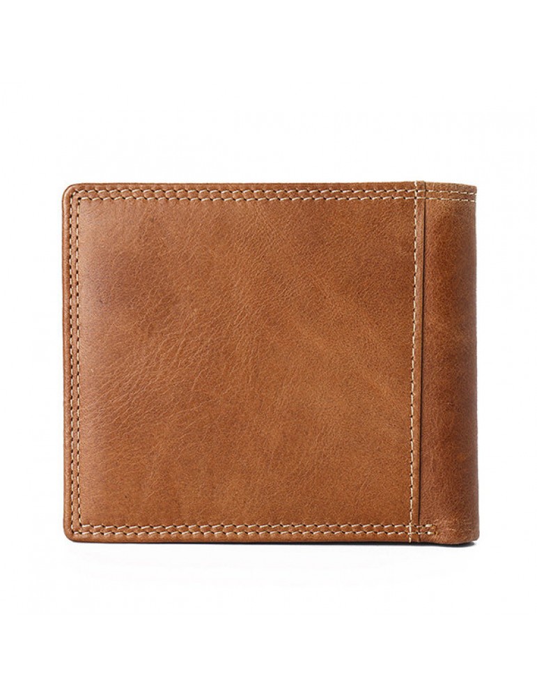 Genuine Leather Wallet Vintage Casual 6 Card Slots Card Pack For Men