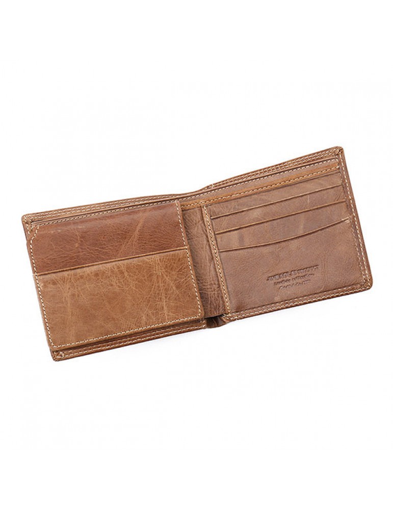 Genuine Leather Wallet Vintage Casual 6 Card Slots Card Pack For Men