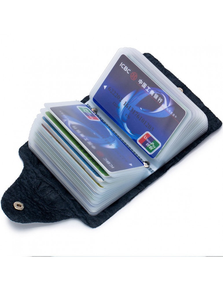 Men Vintage Genuine Leather Alligator Pattern Multi-slot Card Holder Wallet