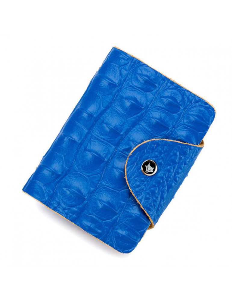 Men Vintage Genuine Leather Alligator Pattern Multi-slot Card Holder Wallet