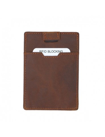 Vintage Genuine Leather RFID Antimagnetic Wallet Cold Holder